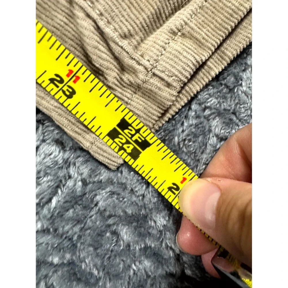 Under 510 Corduroy Pants Mens 28/26 Beige Cotton Stretch Straight Leg Pockets